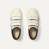 The Kids Strap Sneaker in Chess Open-Knit shown from the top.
