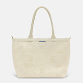 PLP |The Lightweight Zip Tote in Moonflower shown from the front.