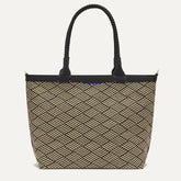 PLP |The Lightweight Zip Tote in Polar Zig Zag shown from the front.