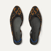 The Almond Slingback in Brown Torte shown from the top.