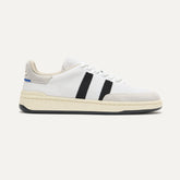 side | The Men's Court Sneaker in Black Drift shown from the side.