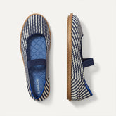 The Cruiser Mary Jane in Blackberry Stripe shown from the top.