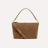 PLP | The Daily Crossbody in Revelvet™ Cinnamon shown from the front.