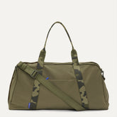 PLP |The Travel Duffle in Forest shown from the front.