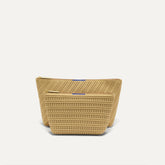 PLP |The Travel Pouch Set in Brown Butter Crochet shown from the front.