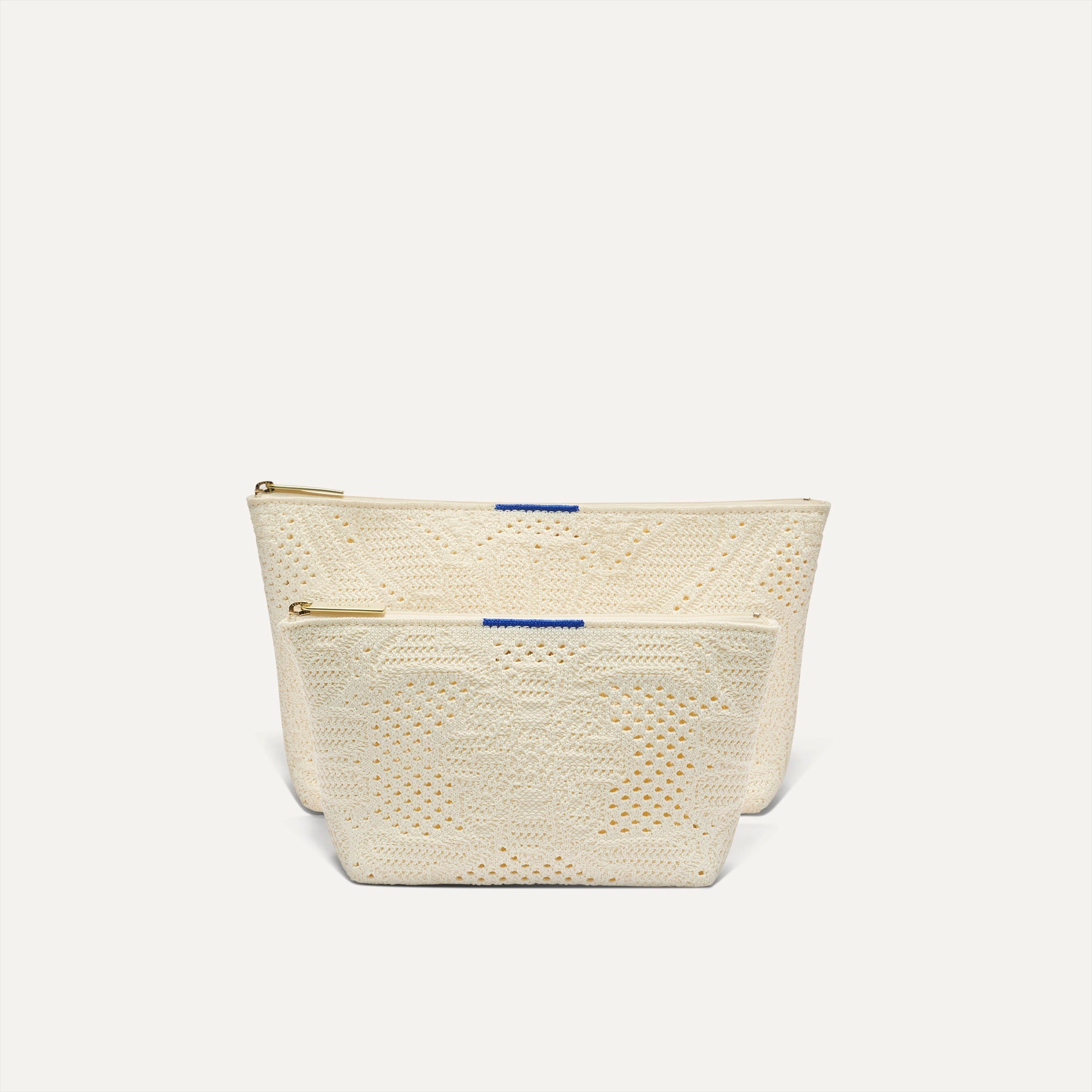 PLP |The Travel Pouch Set in Moonflower shown from the front.