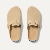The Braid Clog in Wheat shown from the top.