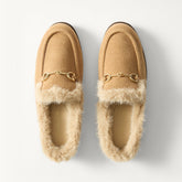 PDP | The Après Loafer Mule in ReVelvet Pecan shown from the top.