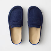 PDP |The Penny Clog in ReVelvet™ Navy shown from the top.