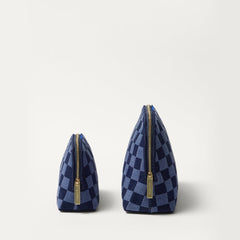 hover | The Vanity Set in ReVelvet™ Blue Ink shown from the side.