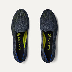 The Loafer in Metallic Lattice Stitch shown from the top. 