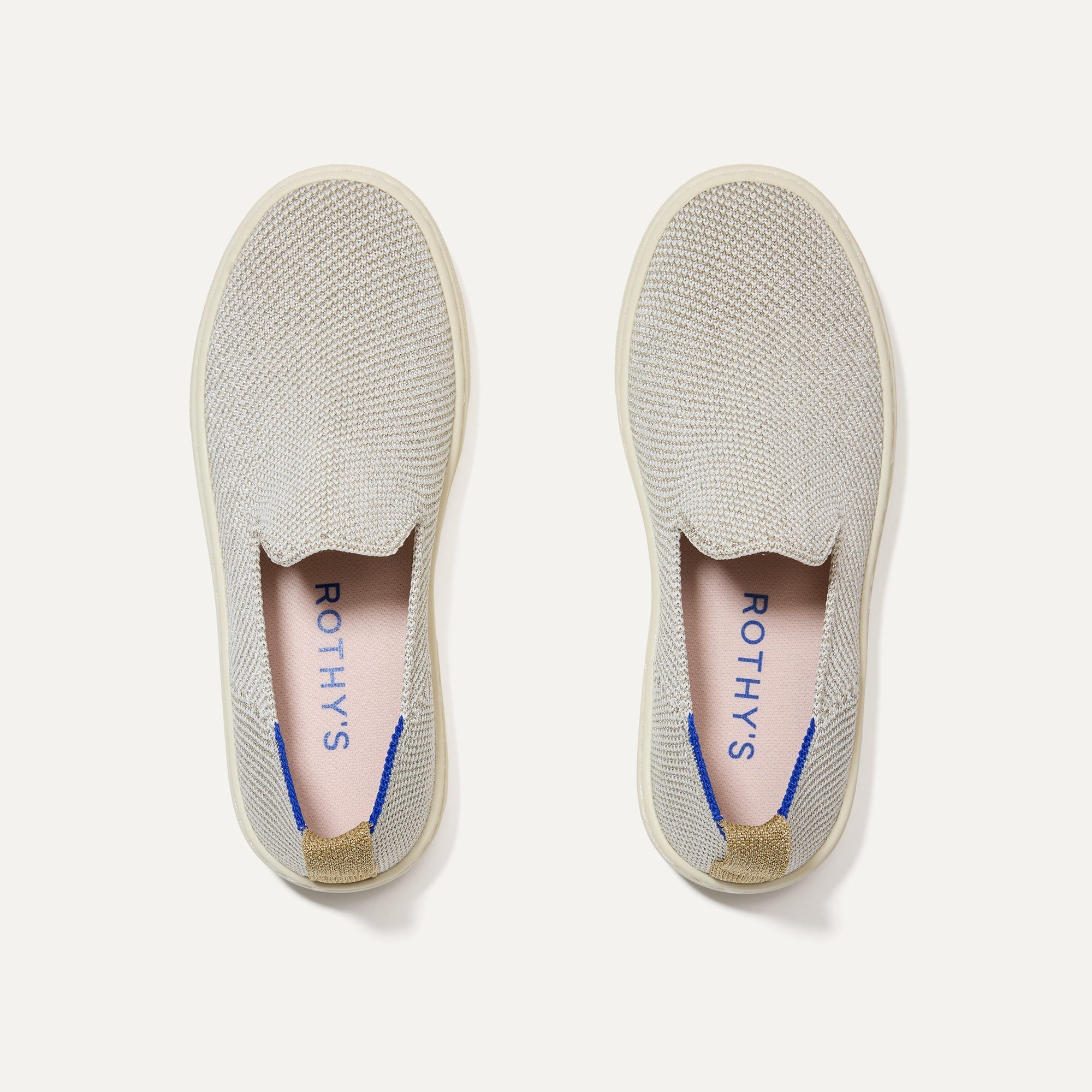 The Kids Sneaker in Diamond Twill shown from the top.