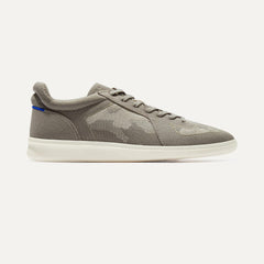 The RS01 Sneaker in Desert Camo shown from the side. 