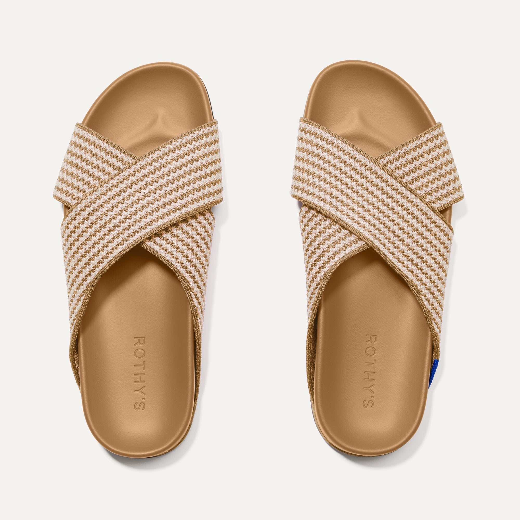 The Weekend Slide in Wren Stripe shown from the top.