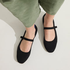 hover | Model wearing The Square Mary Jane in Black
