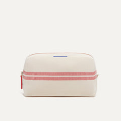 PLP |The Universal Pouch in Coral Stripe shown from the front.