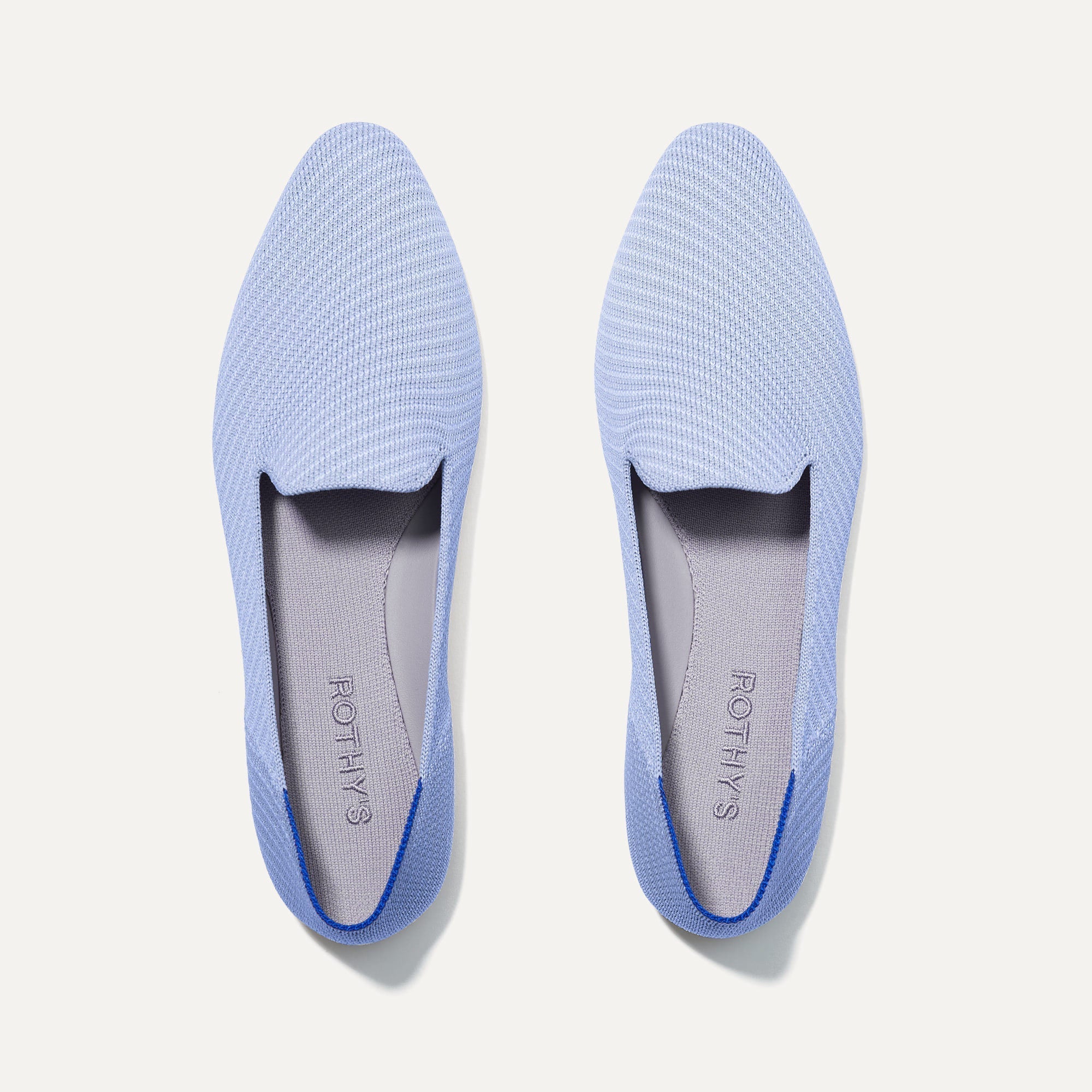The Almond Loafer in Robin Twill shown from the top. 