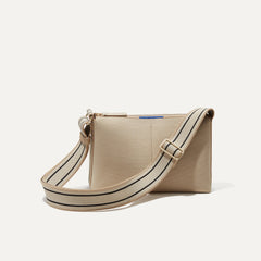 PDP |The Casual Crossbody in Parchment, shown from the front. 