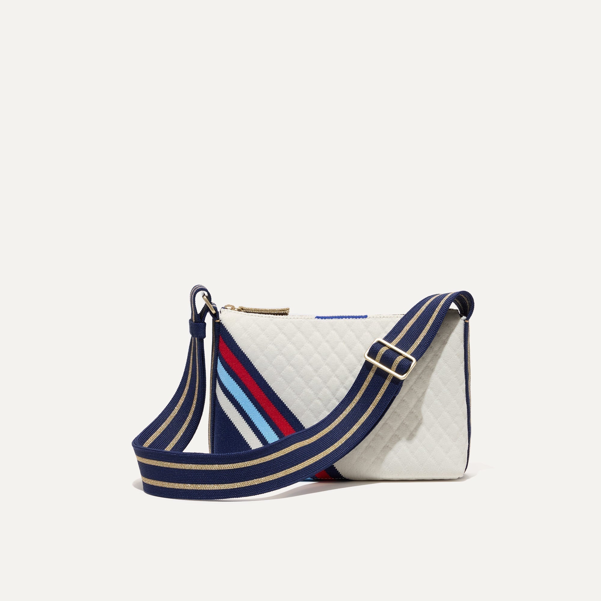 PLP |The Casual Crossbody in Spirit Stripe, shown from the front.