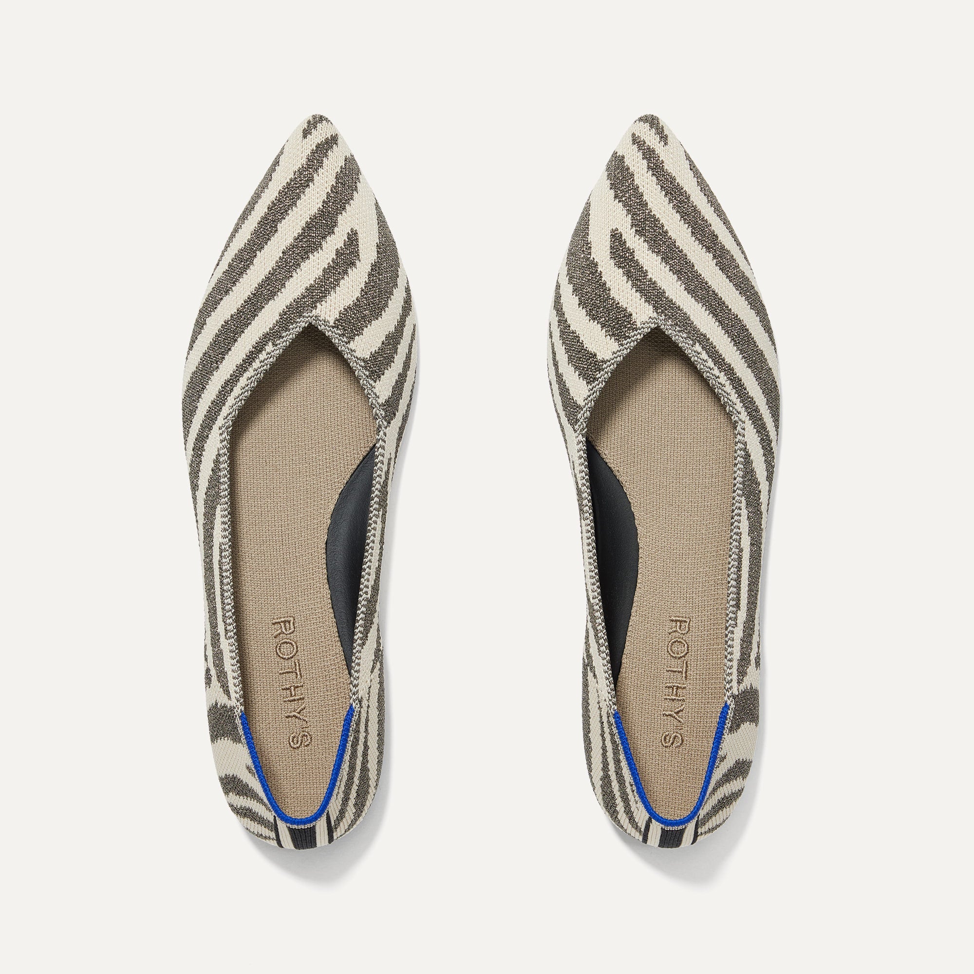 The Point II in Shimmer Zebra shown from the top.