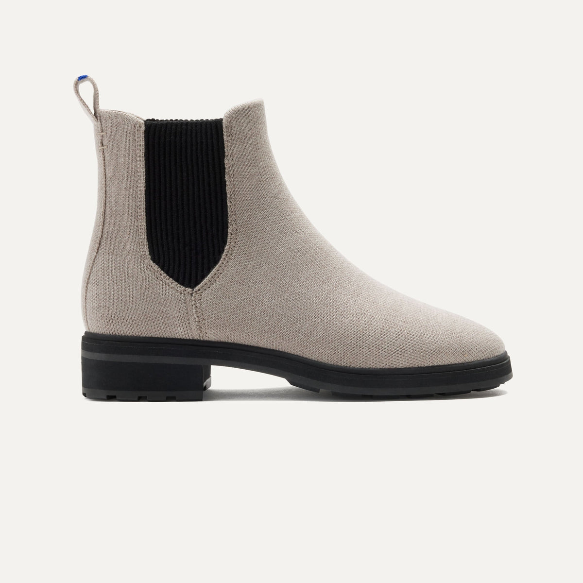 The Lug Boot in Dove shown from the side. 