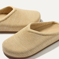 The toe and vamp of The Casual Clog, in diagonal view.
