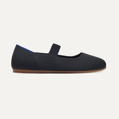 side | The Kids Mary Jane in Black shown from the side.