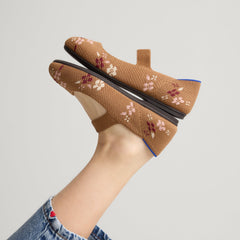 hover | Model wearing The Kids Mary Jane in Tawny Twig.