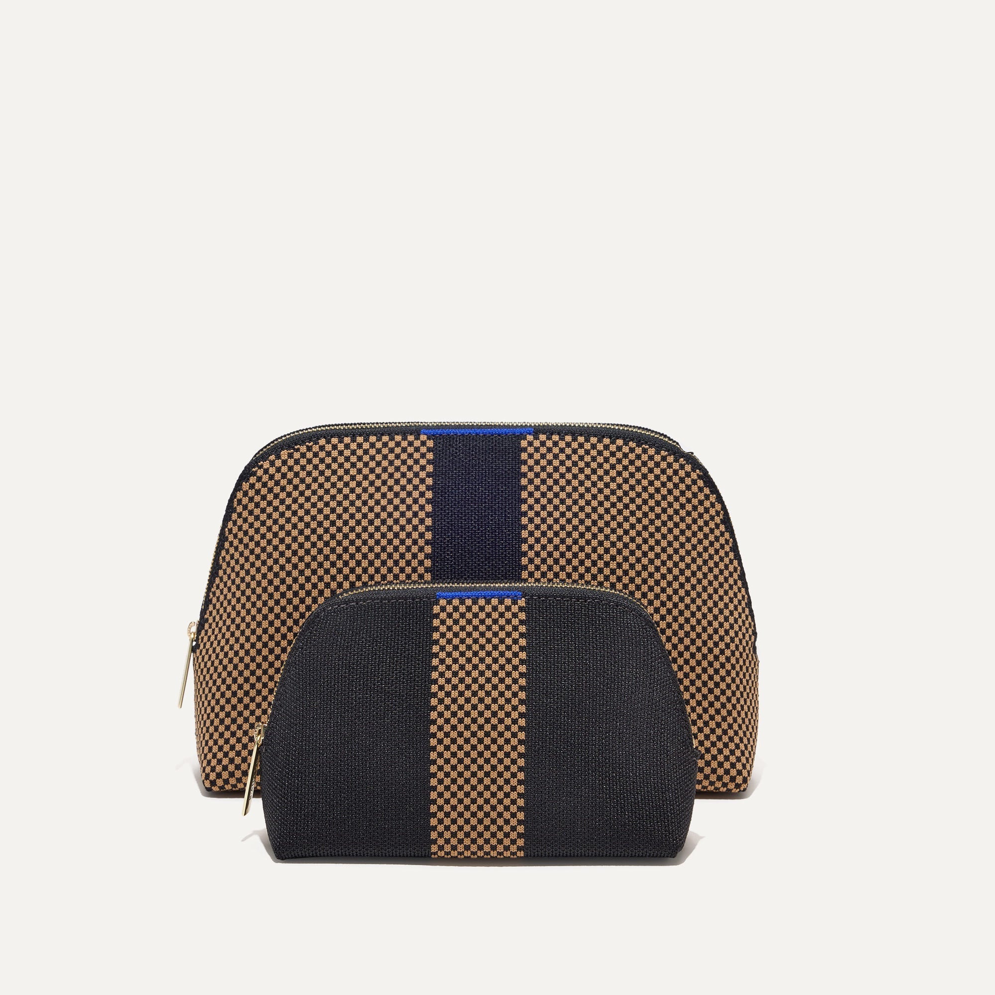 PLP |The Vanity Set in Wren Micro Check shown from the front.