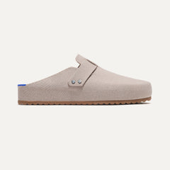 side | The Men's Clog in Dove shown from the side. 