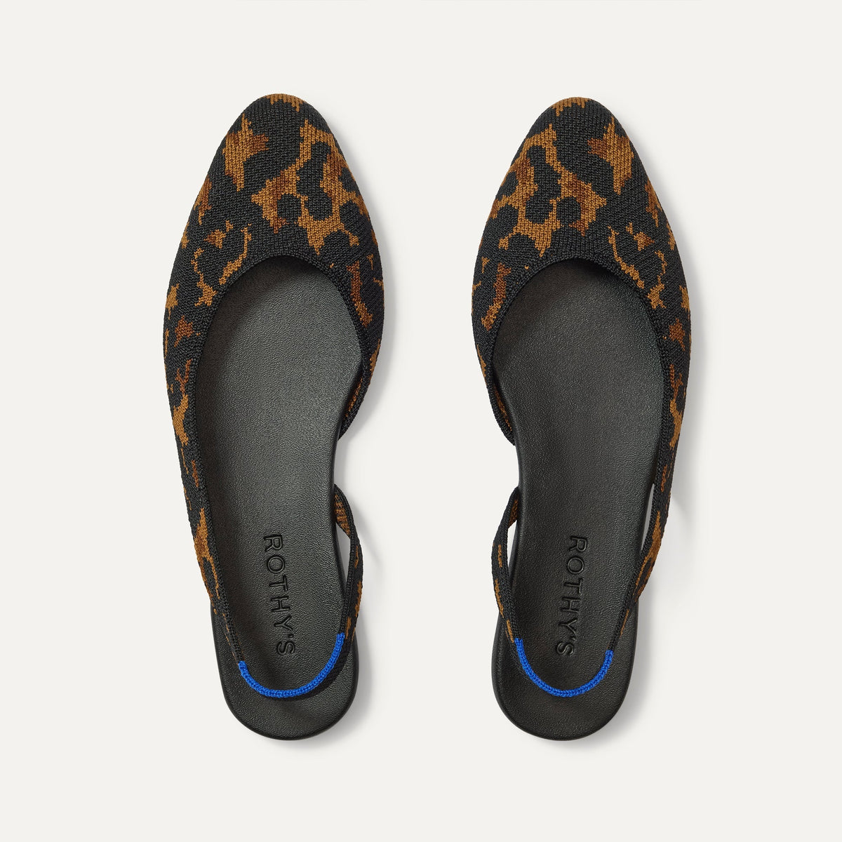 The Almond Slingback in Brown Torte shown from the top.