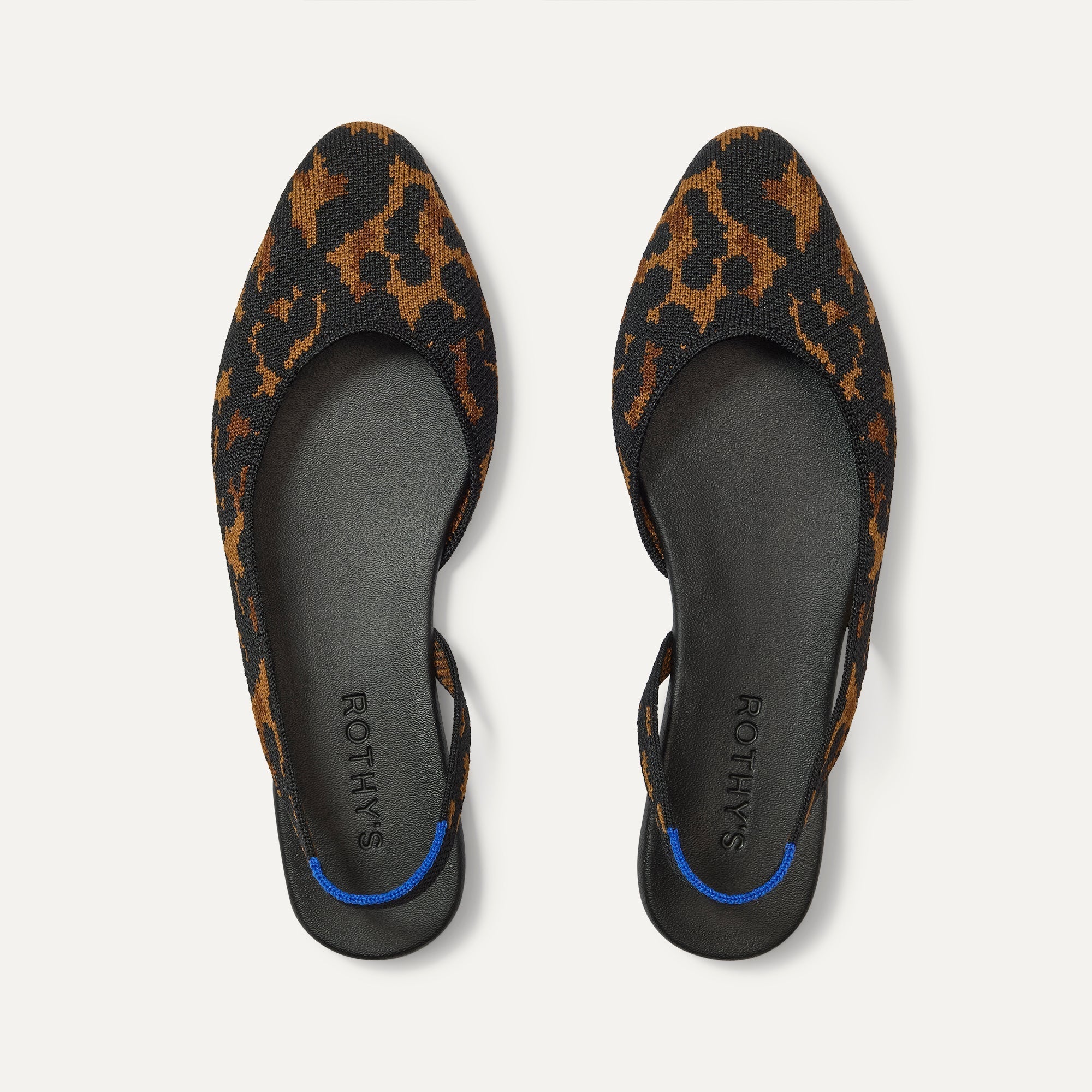 The Almond Slingback in Brown Torte shown from the top.