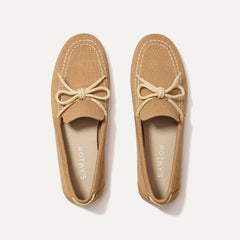 The Boat Shoe in Driftwood shown from the top. 