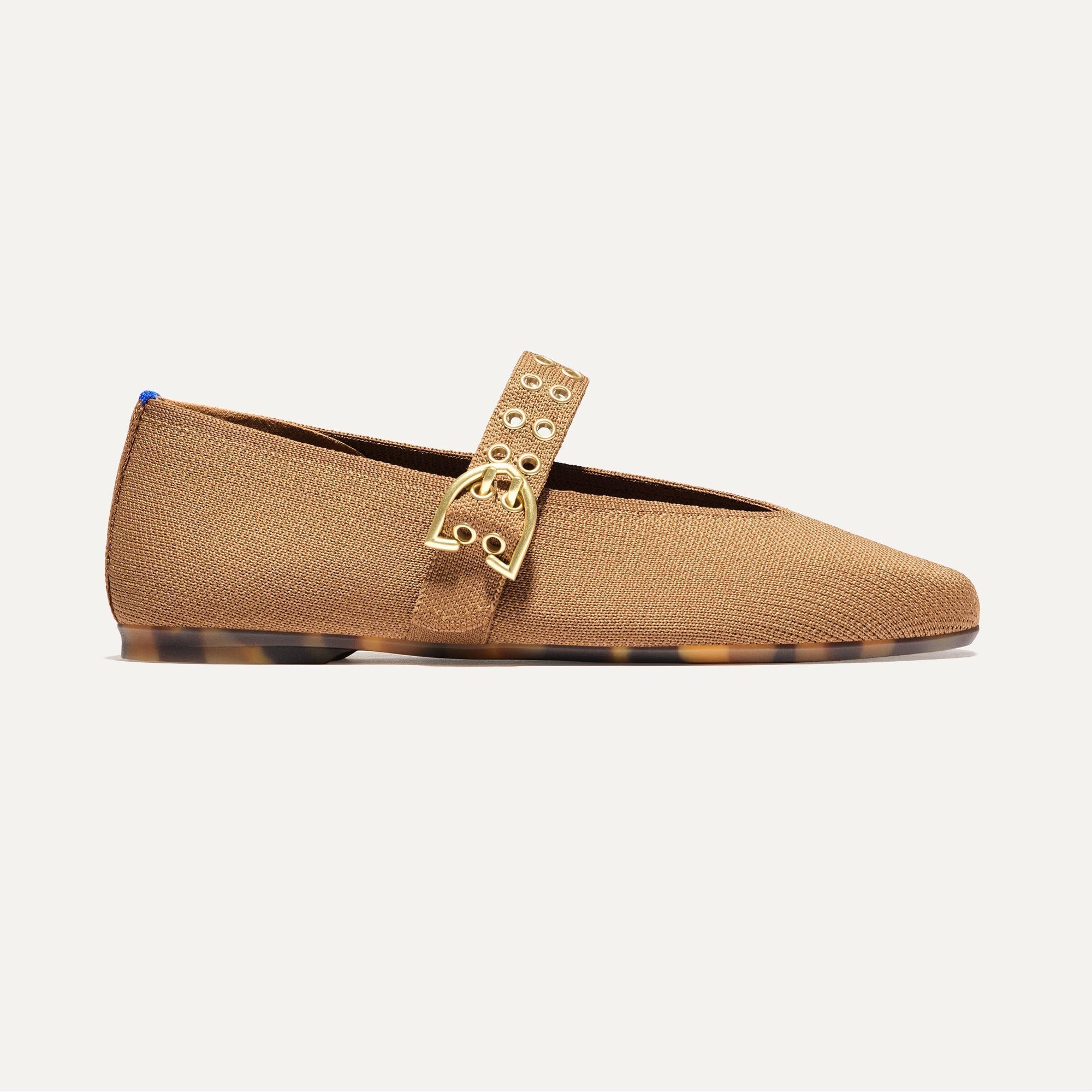 side | The Max Buckle Mary Jane in Java Chip shown from the side.