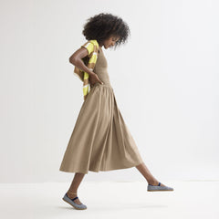 hover | A model wearing The Cruiser Mary Jane in Blackberry Stripe.