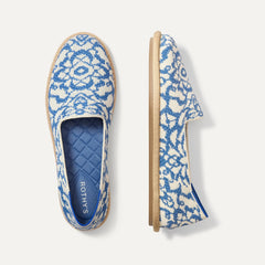 The Cruiser Loafer in Marine Bloom shown from the top. 