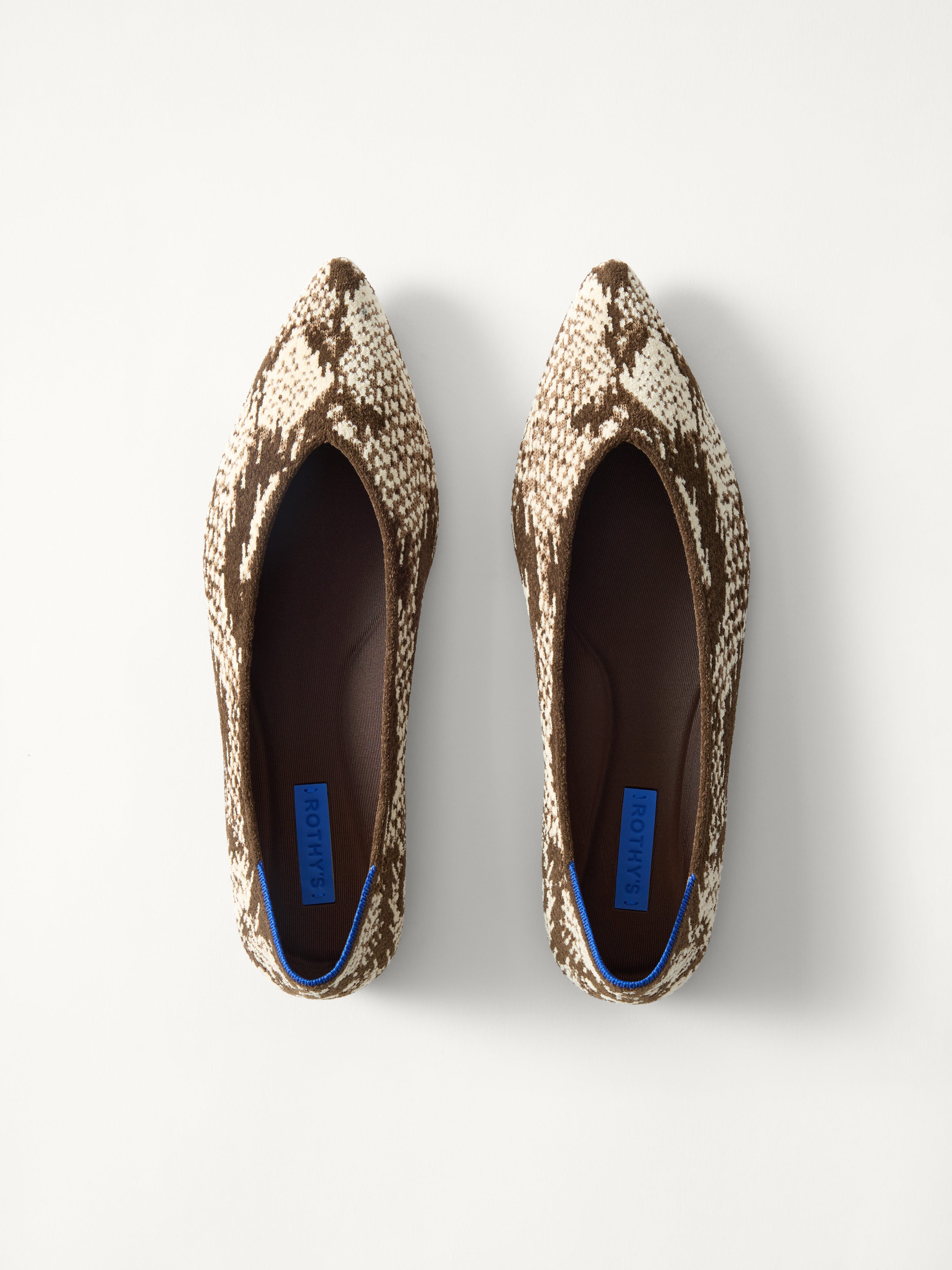 PLP | The Point III in ReVelvet Brown Python shown from the top.