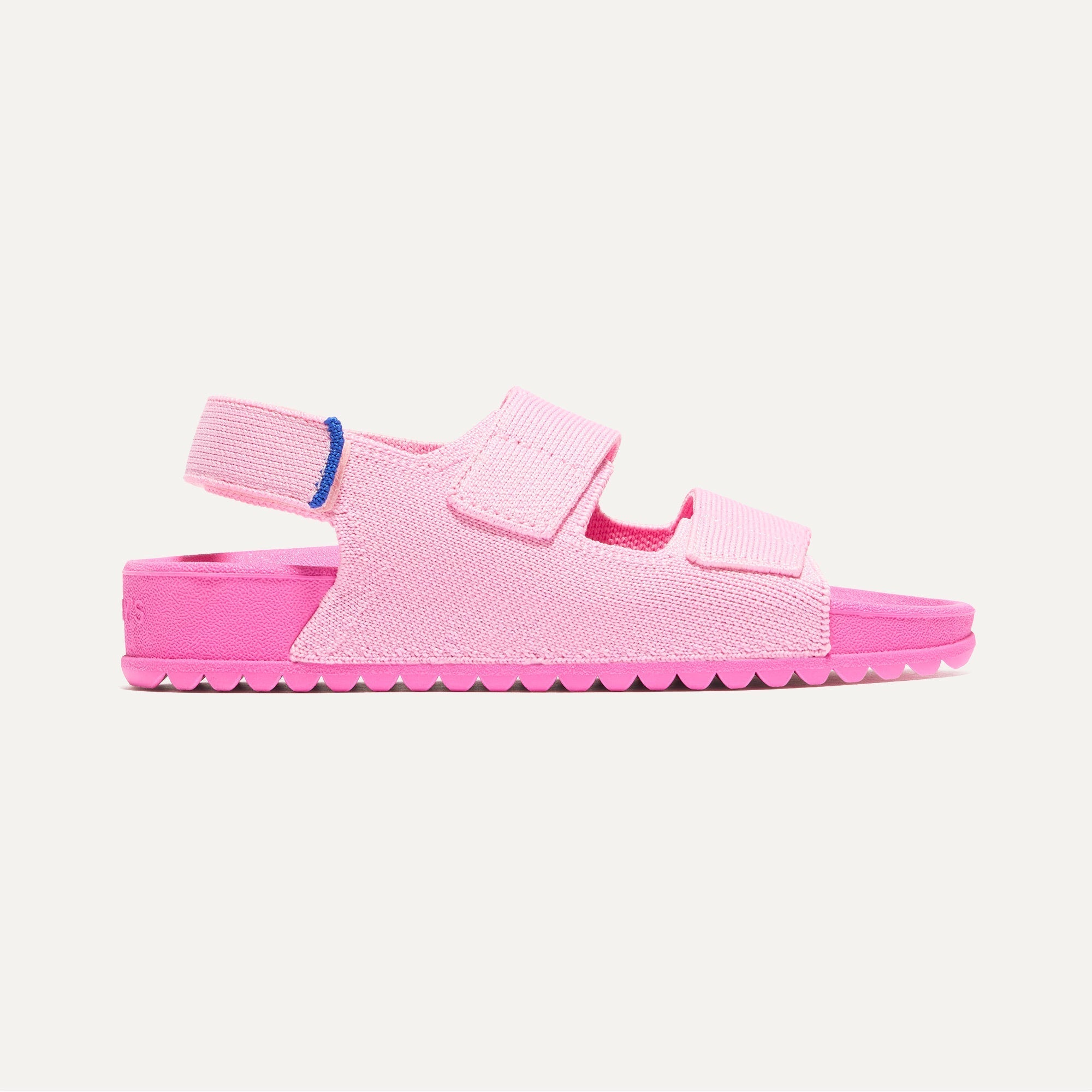side | The Kids Double Strap Sandal in Tutu shown from the side.