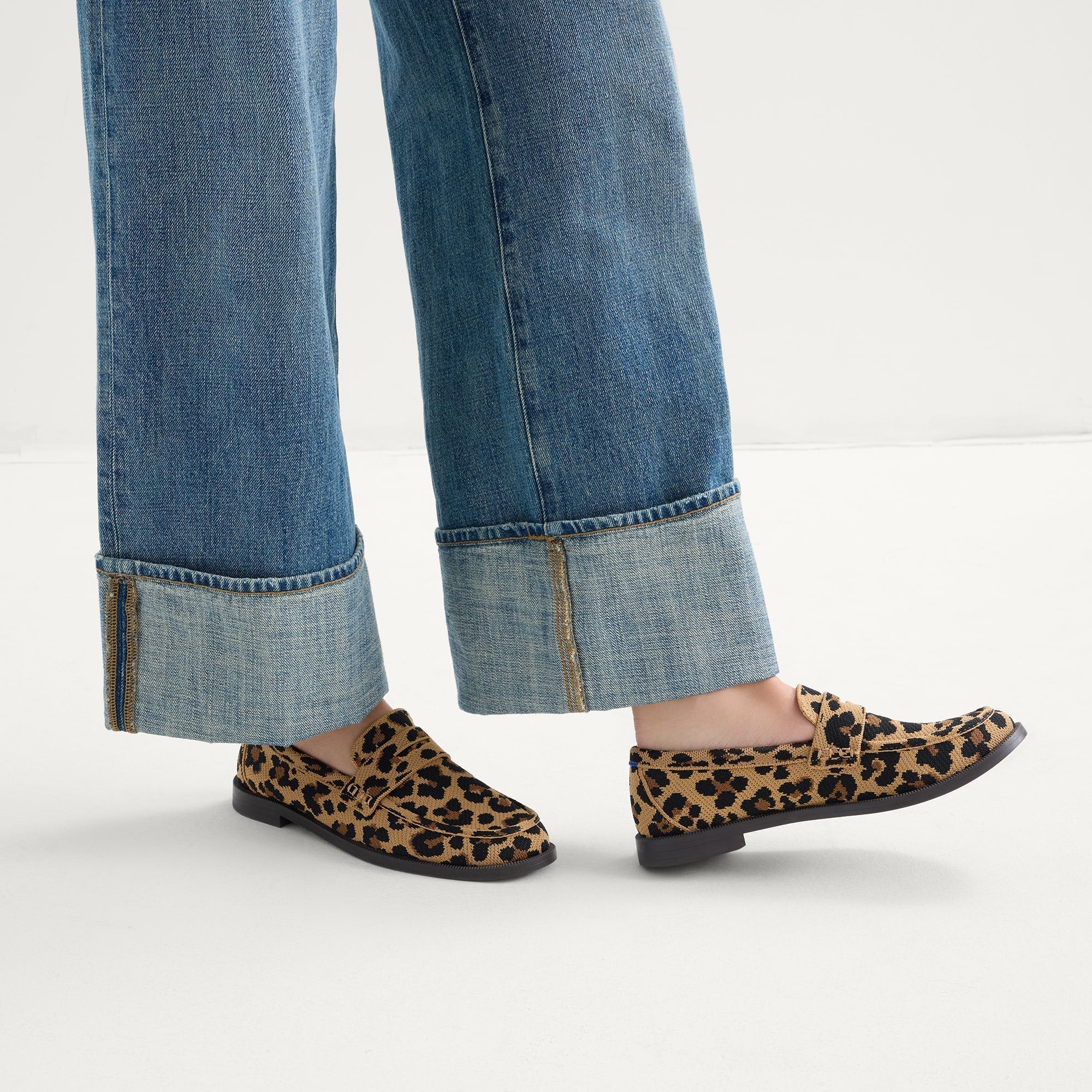 hover | Model wearing The Penny Loafer in Classic Cat.