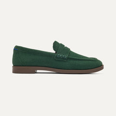 side | The Penny Loafer in ReVelvet Woodland shown from the side. 