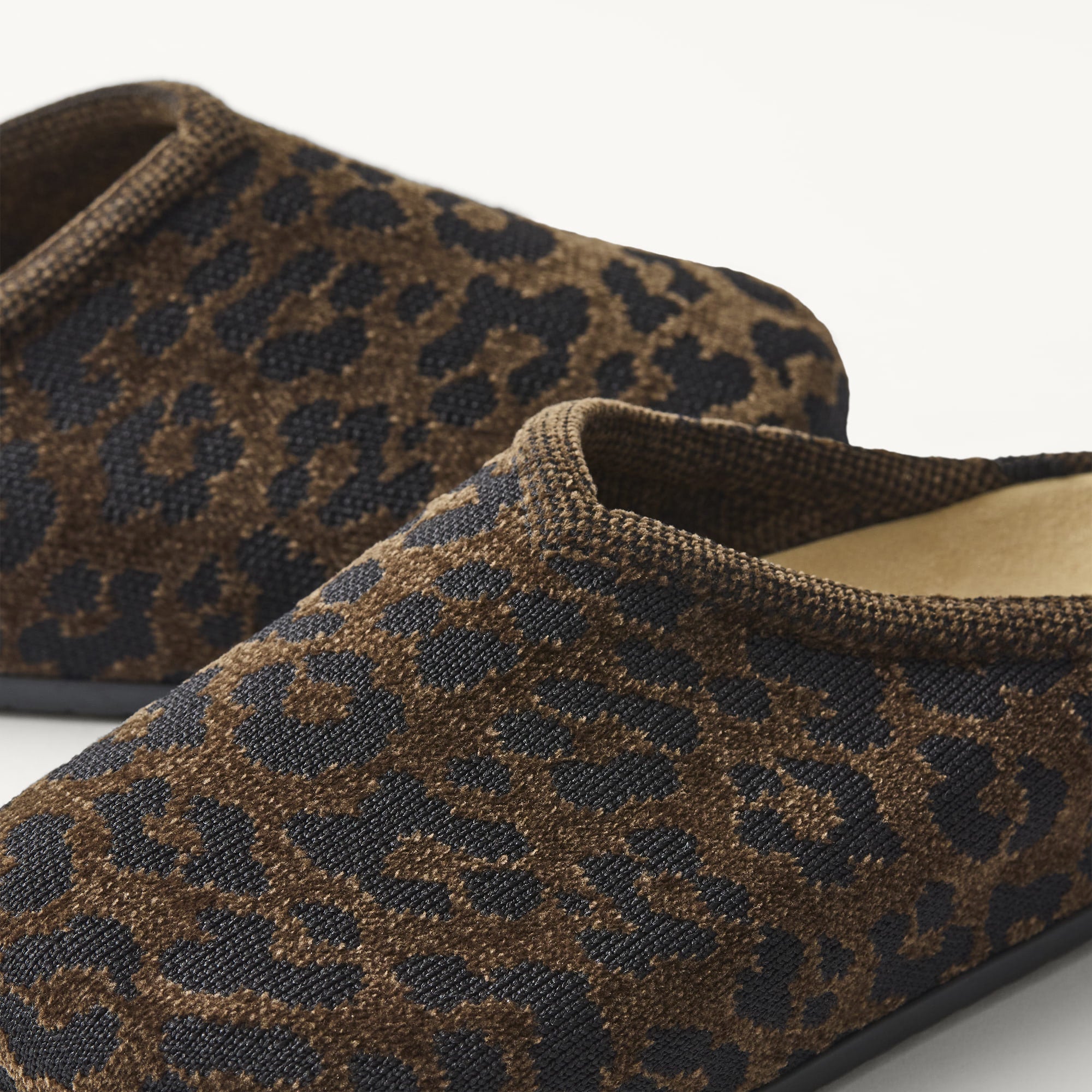 The toe and vamp of The Casual Clog, in diagonal view.