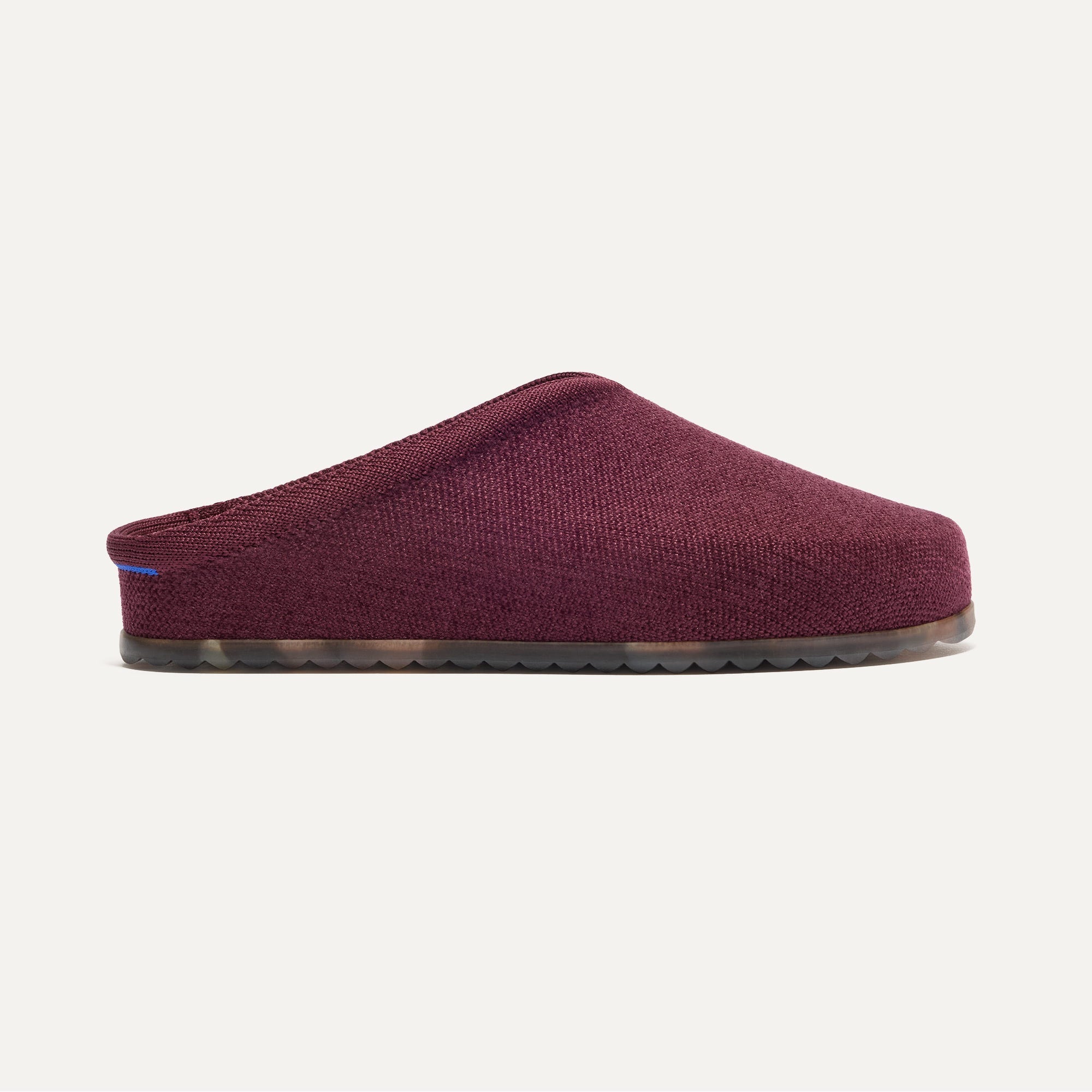 side | The Casual Clog in ReVelvet™ Syrah shown from the side.