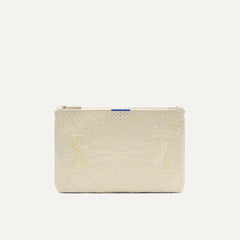 PLP |The Convertible Clutch in Moonflower, shown from the front.