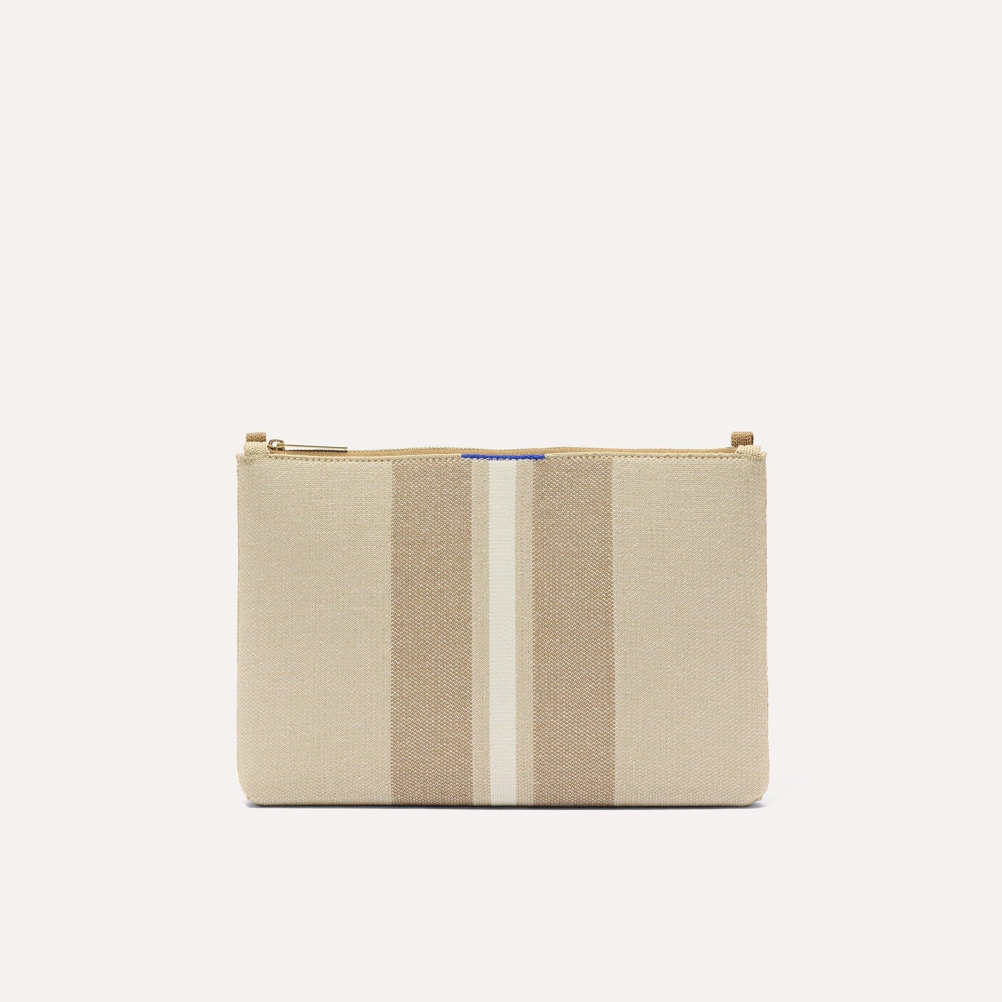 PLP |The Convertible Clutch in Oat Latte shown from the front.