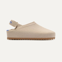 side | The Kids Clog in Dove shown from the side. 