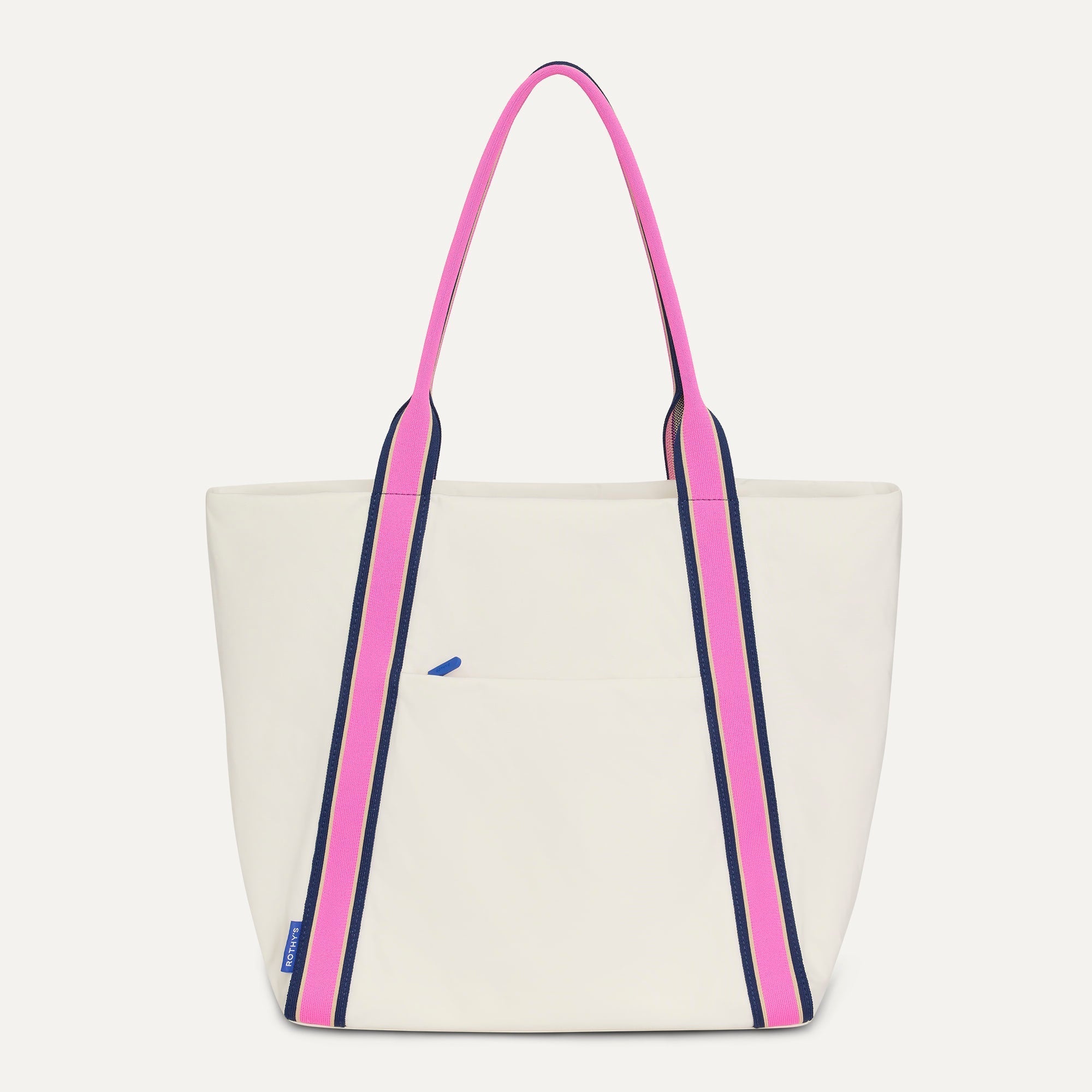 PDP |The Travel Tote in Optic shown from the front.
