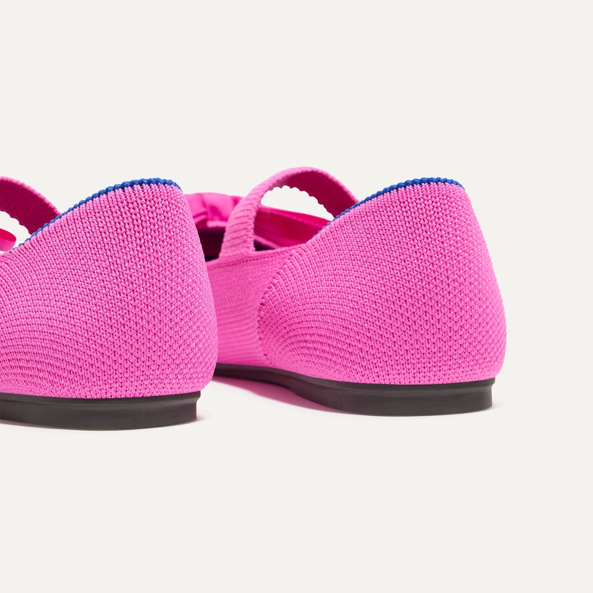 Close up of the heel of The Kids Big Bow Mary Jane in Dragon Fruit.