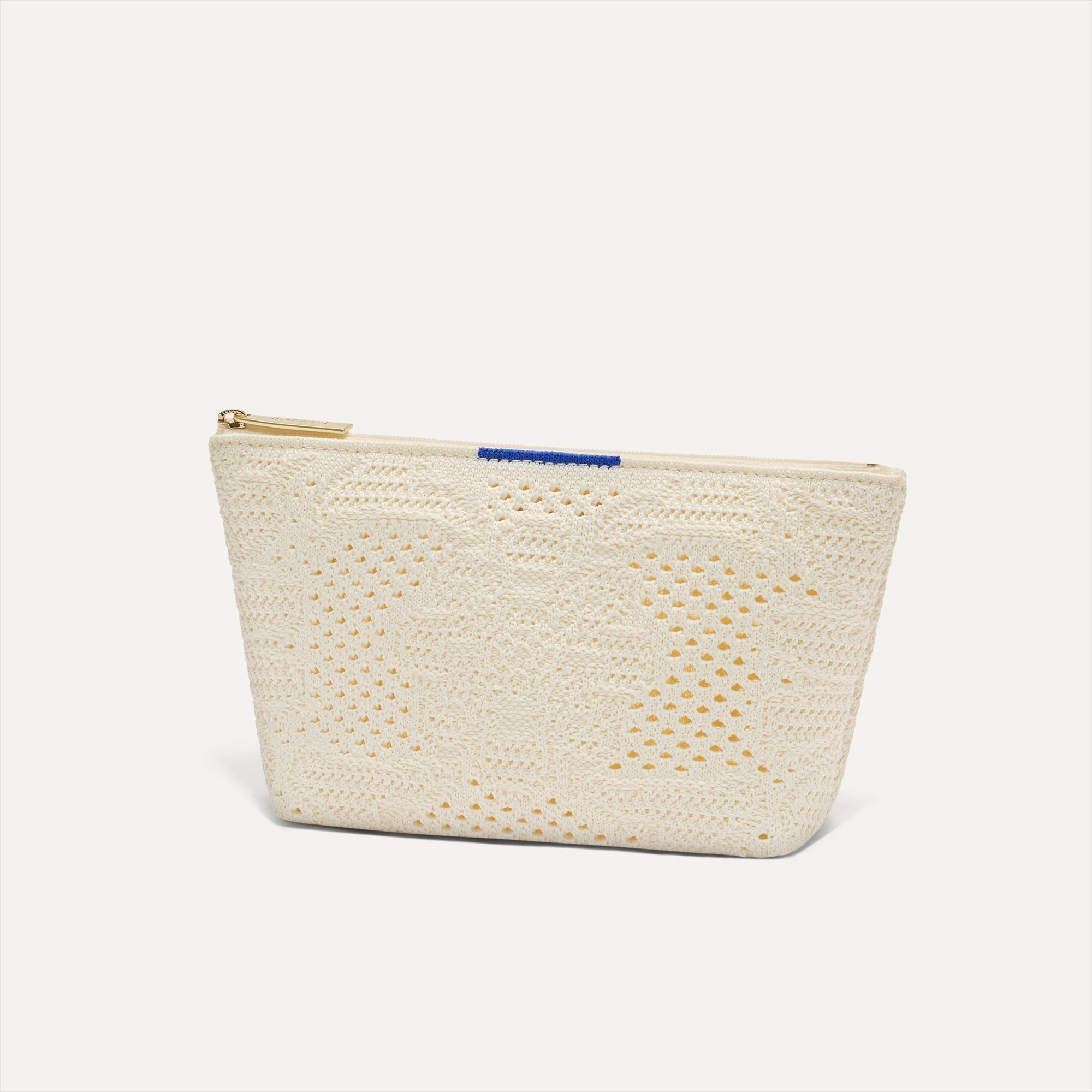 The Small Travel Pouch Set in Moonflower shown from the side.
