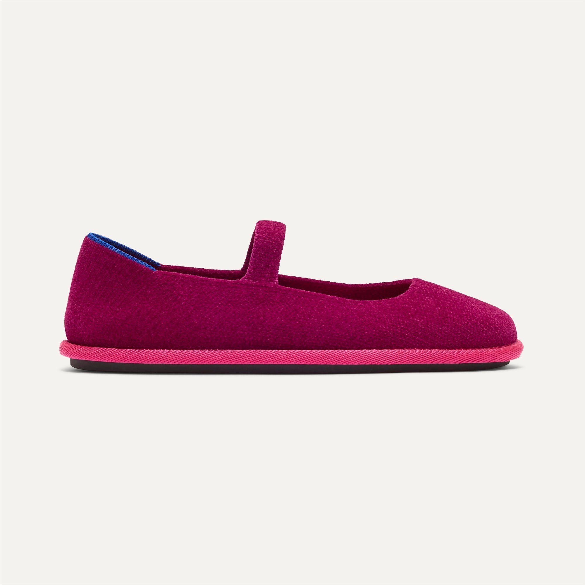 side | The Cruiser Mary Jane in ReVelvet Berry Pop shown from the side.