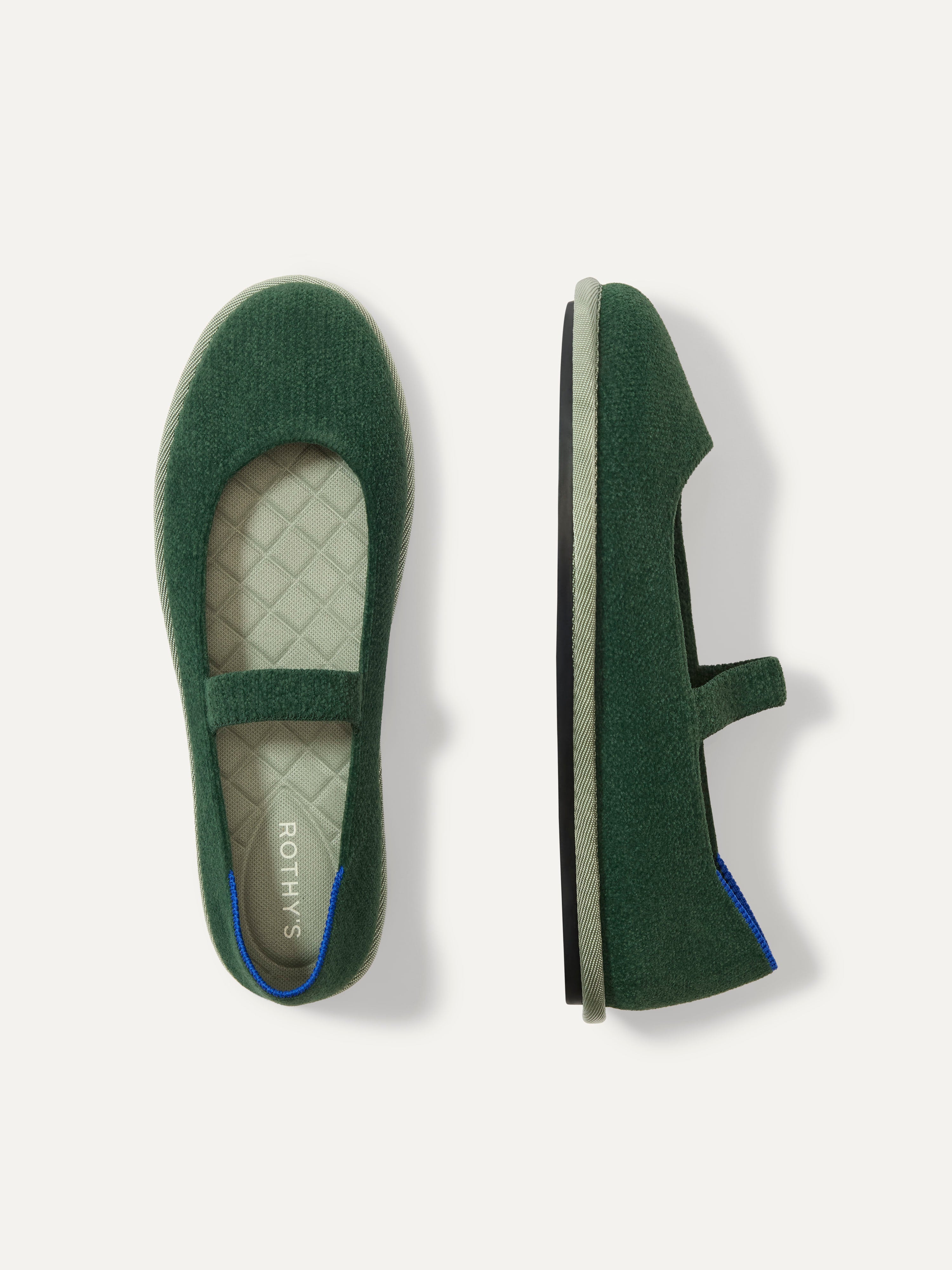 PLP | The Cruiser Mary Jane in ReVelvet Woodland shown from the top. 
